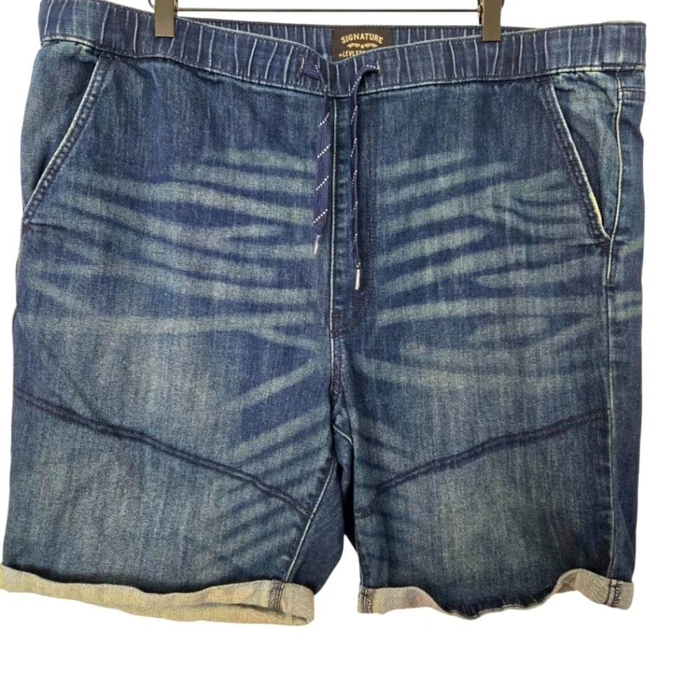 Levi Strauss Signature Blue Denim Men's Shorts Nwot Size Xxl 40